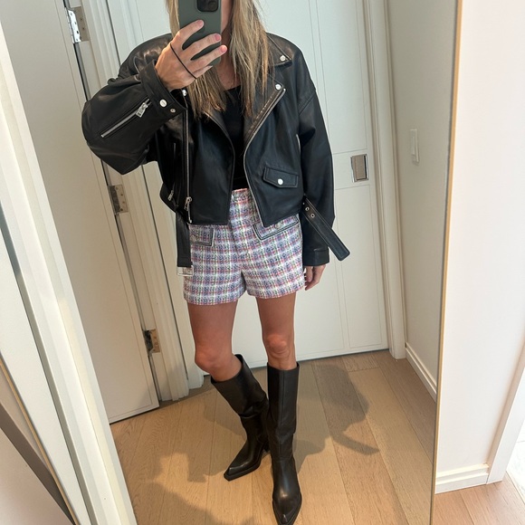 Veronica Beard patterned Jacket with Plaid Shorts - Picture 7 of 7